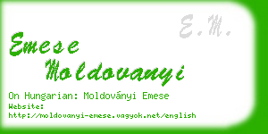emese moldovanyi business card